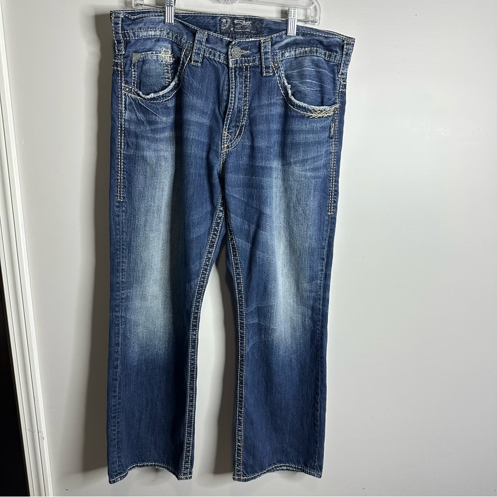 Men’s Silver‎ Gordie Size 36x30 Bootcut Jeans